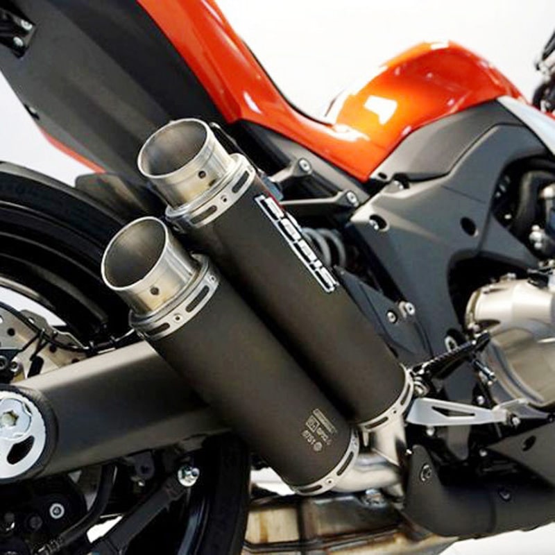 KZ1000-009 スリップオンマフラー 4-4 ステンレス-ブラック- GPX2