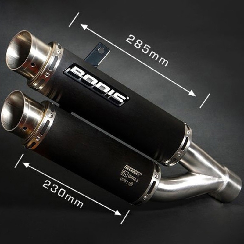 HCB1000R-007 スリップオンマフラー ステンレス ブラック GPX2 CB1000R(08-) 1個 BODIS (ボディス) 【通販モノタロウ】