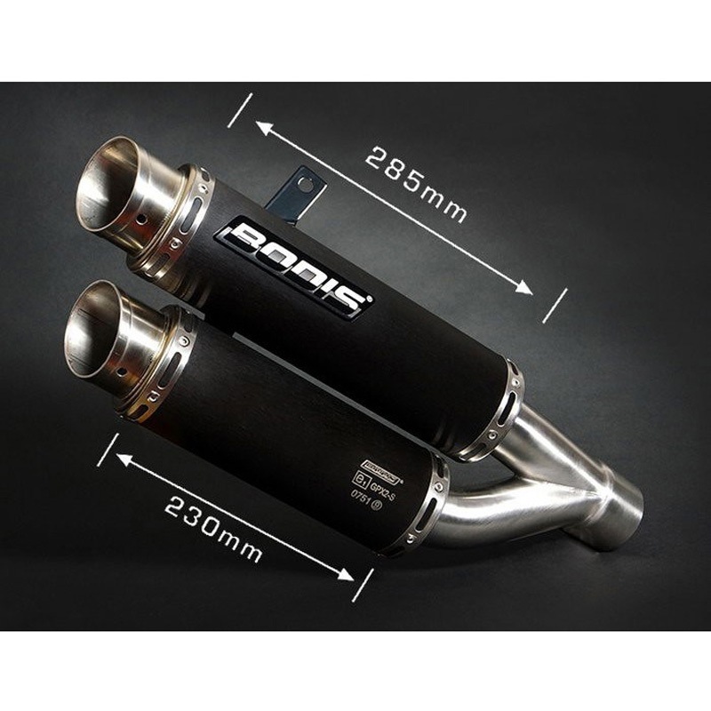 SGSXR1000-094 スリップオンマフラー ステンレス ブラック GPX2 GSX-R 1000(2009-2011) 1個 BODIS (ボディス) 【通販モノタロウ】