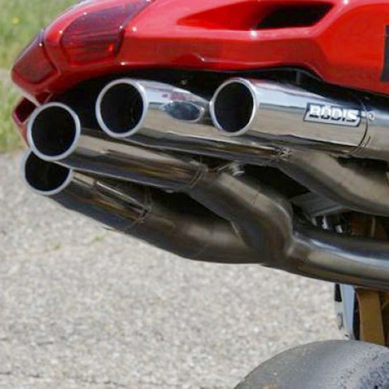 MF4-002 スリップオンマフラー フルチタン Quattro FR Racing for F4(04-09) 1個 BODIS (ボディス) 【通販モノタロウ】