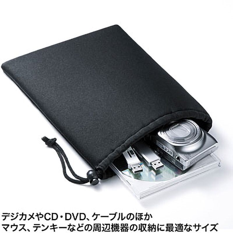 IN-C3K マルチクッションケース 巾着タイプ サンワサプライ