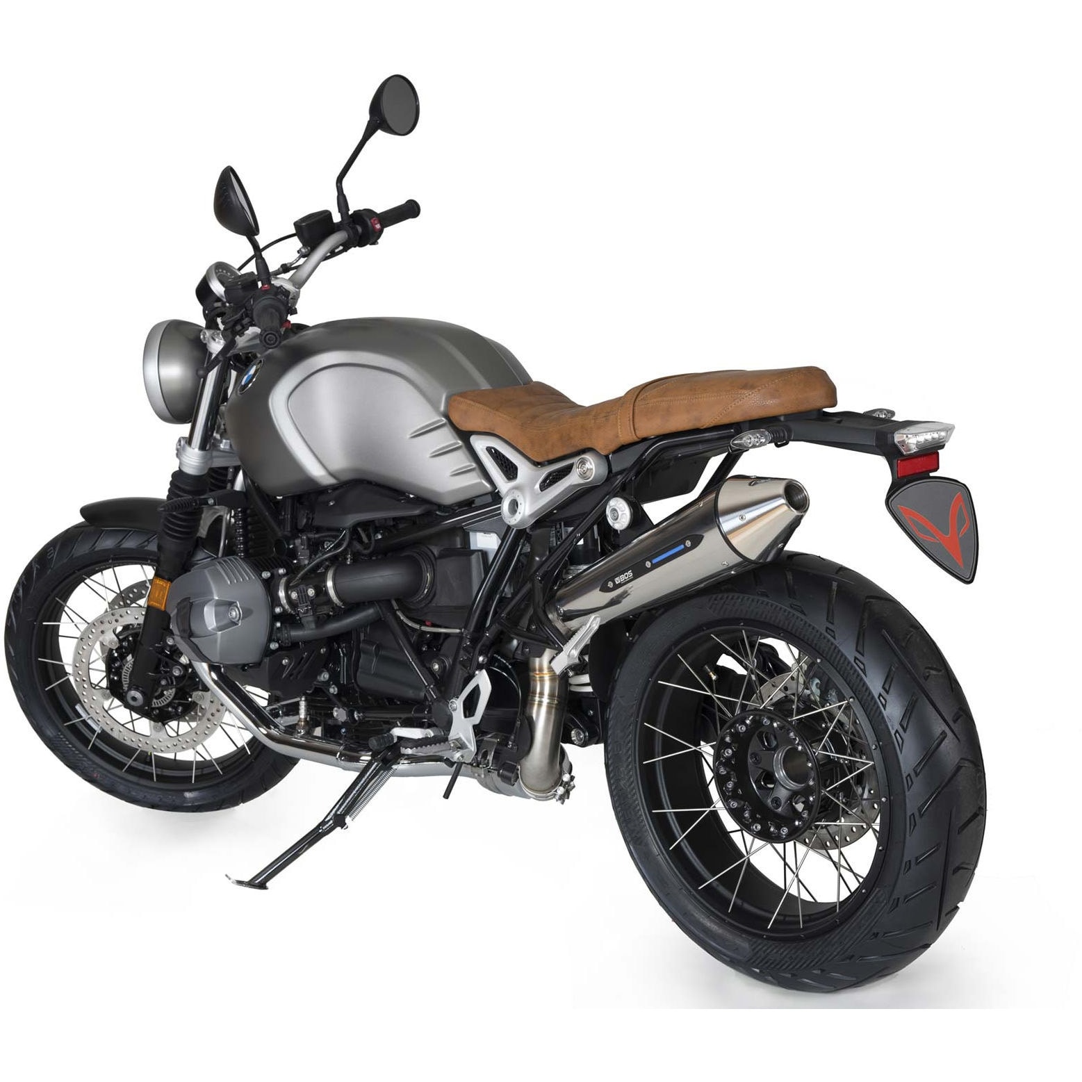 1710012S-high テーパー (2-1) アッパー スリップオンエキゾースト EG (Euro 4) ステンレス ポーリッシュ BMW R nine T (全モデル) 2017- | 1710012S-high 1個 BOS (ボス) 【通販モノタロウ】