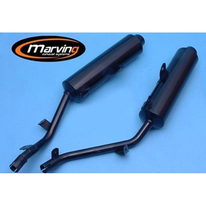 EDR/59/NC デュアルマフラー Edr ブラック Aprilia 650 PEGASO (92-96) 1個 Marving Exhaust (マービングエキゾースト) 【通販モノタロウ】 53,988円