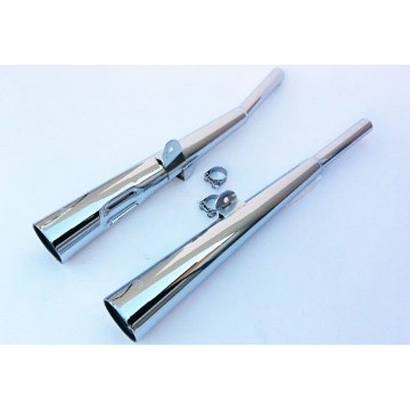 K/2047/BC デュアルマフラー Marvi クロム Marving Exhaust (マービングエキゾースト) 適合車種Kawasaki Z 400 G Z 440 38,987円