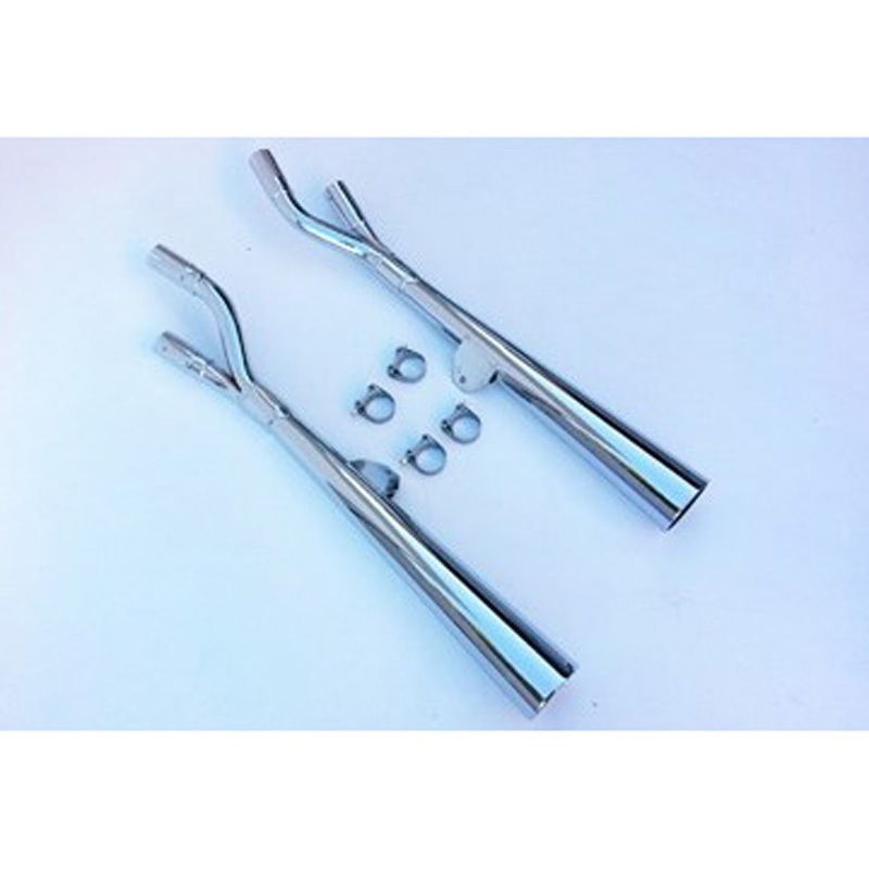 S/2040/BC デュアルマフラー Marvi クロム Suzuki GS 1000 (78-) 1個 Marving Exhaust (マービングエキゾースト) 【通販モノタロウ】