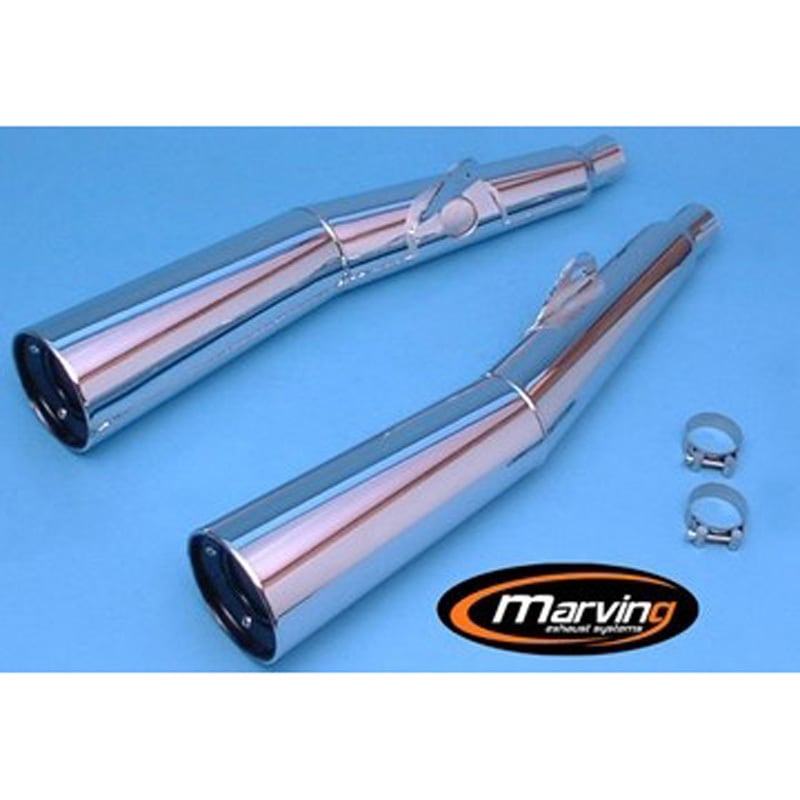 K/2074/BC デュアルマフラー Master クロム Kawasaki Z 1300 1個