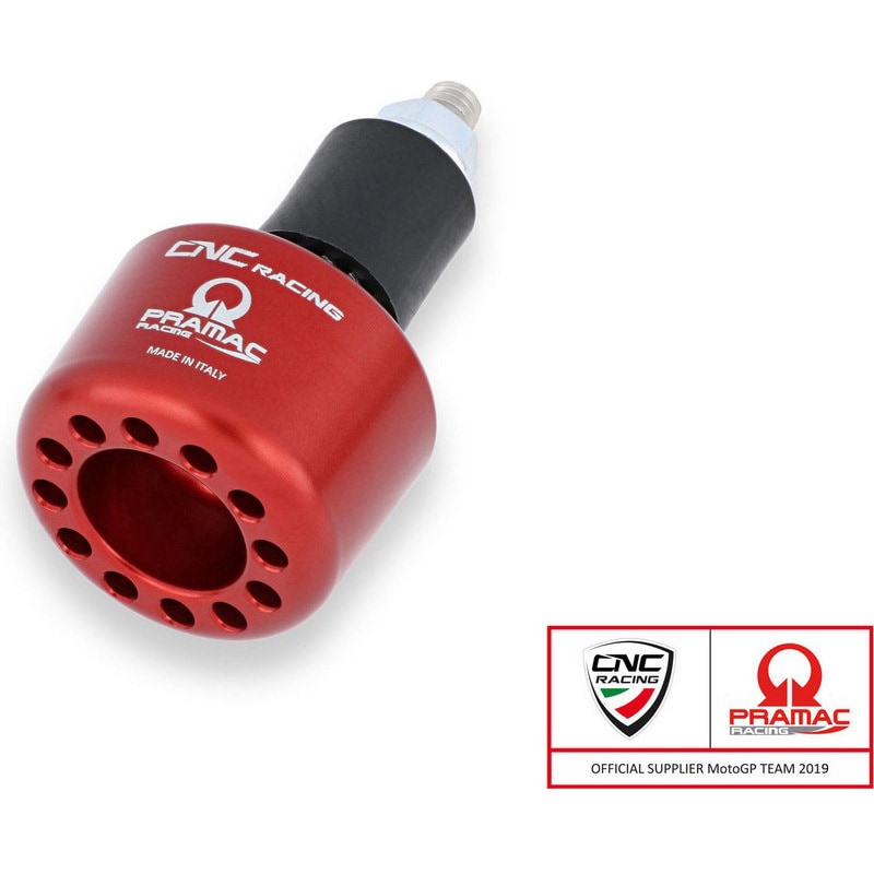 PL001RPR ハンドルバー cap left side Pramac Racing limited Edition Red 1個 CNC Racing (シーエヌシーレーシング) 【通販モノタロウ】