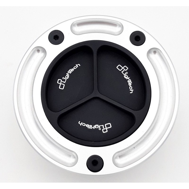 TF13N/S フューエルタンクキャップ スピンロッキング LIGHTECH (ライテック) 適合車種DUCATI Diavel (2011-2017) ブラック-ゴーシルバー色