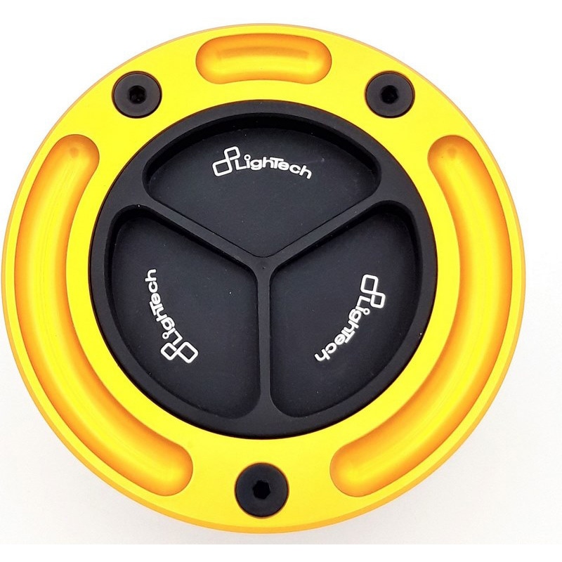 TF18N/O フューエルタンクキャップ スピンロッキング LIGHTECH (ライテック) 適合車種HONDA CBR1000RR (2012-2016) ブラック-ゴールド色