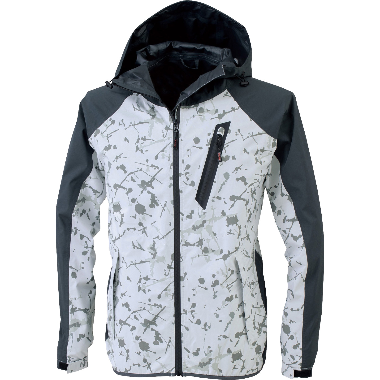 32001 C.ZONE レインウェア上下セット 32001 ジーベック 迷彩シルバ