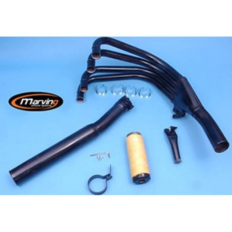 K/50/NC フルシステム 4/1 レーシング ブラック Kawasaki Z 750 GP UNI-TRAK (83-) 1個 Marving Exhaust (マービングエキゾースト) 【通販モノタロウ】