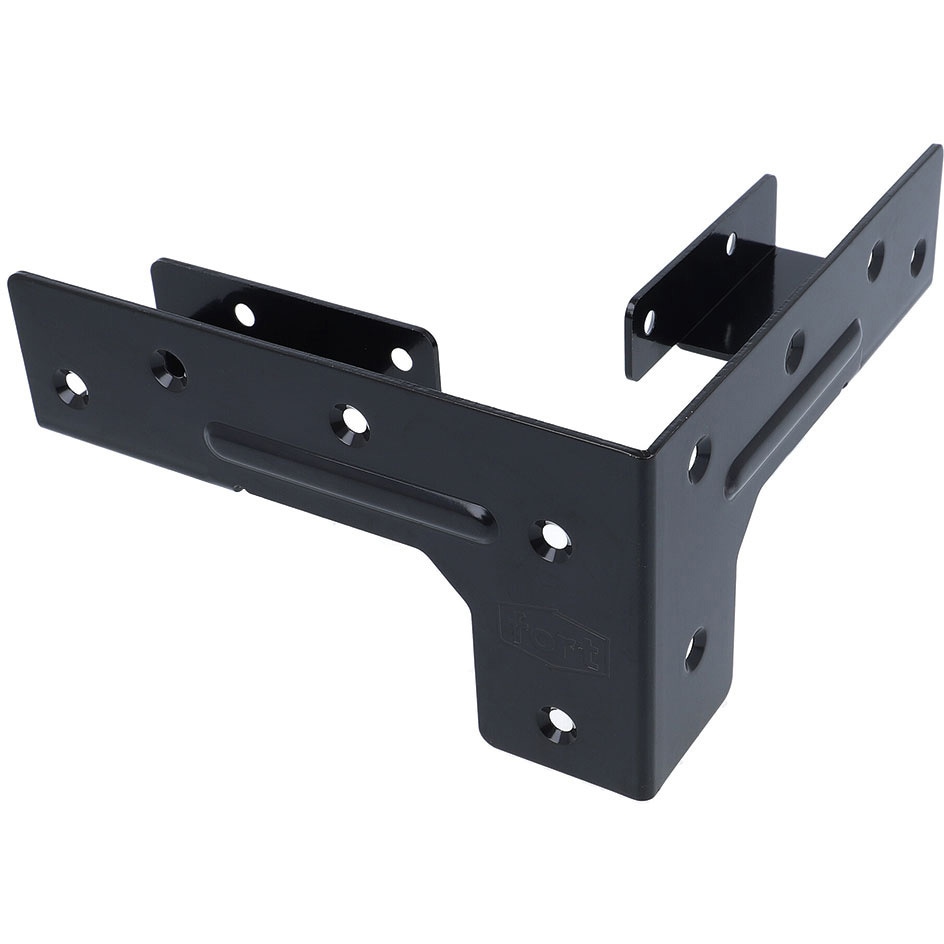 FRT-037 fort黒塗装 2X4用金具ブラケットB4-BK fort 1個 FRT-037