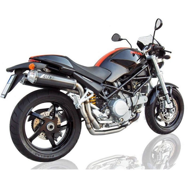 ZD016SKO-06 ヘッダキット + 2＞2 ステンレススチール -カーボン スリップオン DUCATI MONSTER S2R 800 (2006-2008) 1個 ZARD (ザード) 【通販モノタロウ】