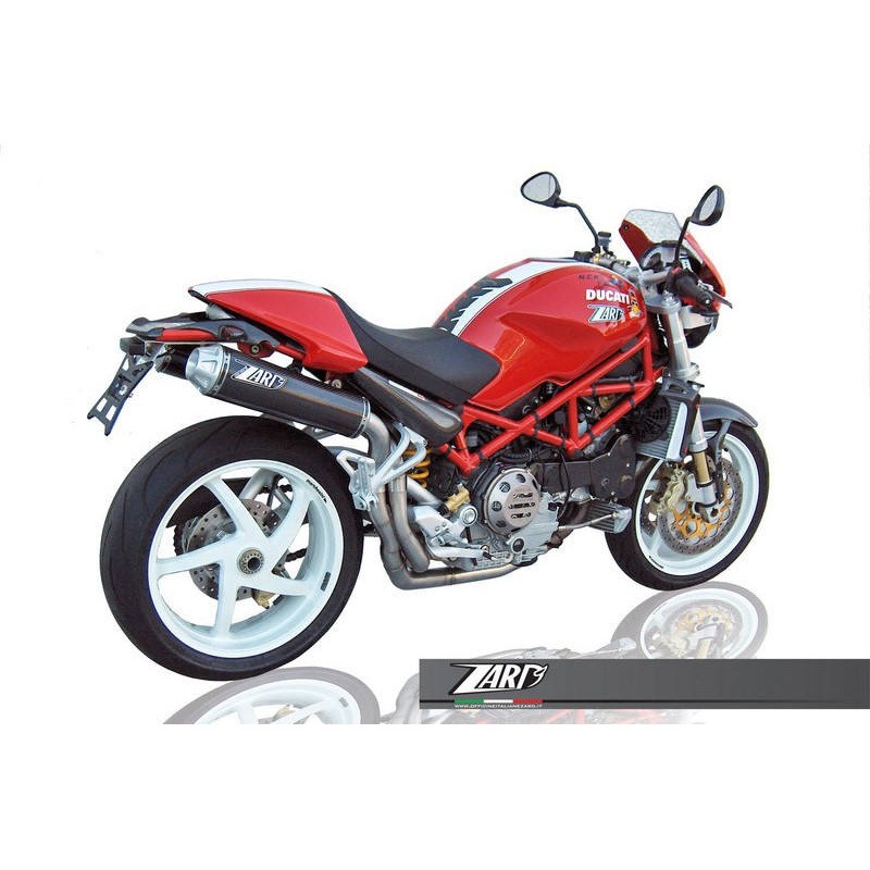 ZD020SKO ヘッダキット + 2＞2 ステンレススチール -カーボン スリップオン DUCATI MONSTER S4RS/TESTA STRETTA 1個 ZARD (ザード) 【通販モノタロウ】