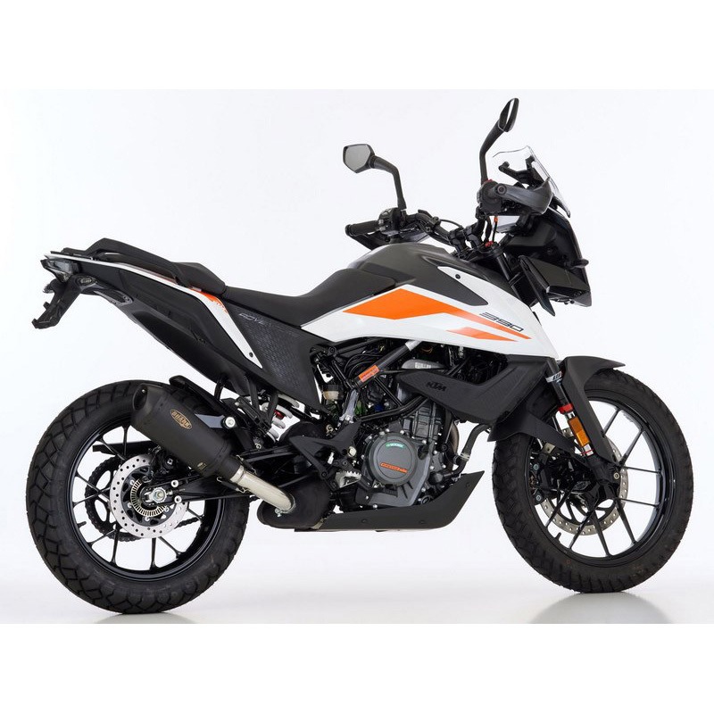 841322 マフラー DSX-10 スリップオンエキゾースト (1-1) super short Matt ブラック Pentagonal/Conical Shark (シャーク) 適合車種KTM 390 Adventure (2020-2021)