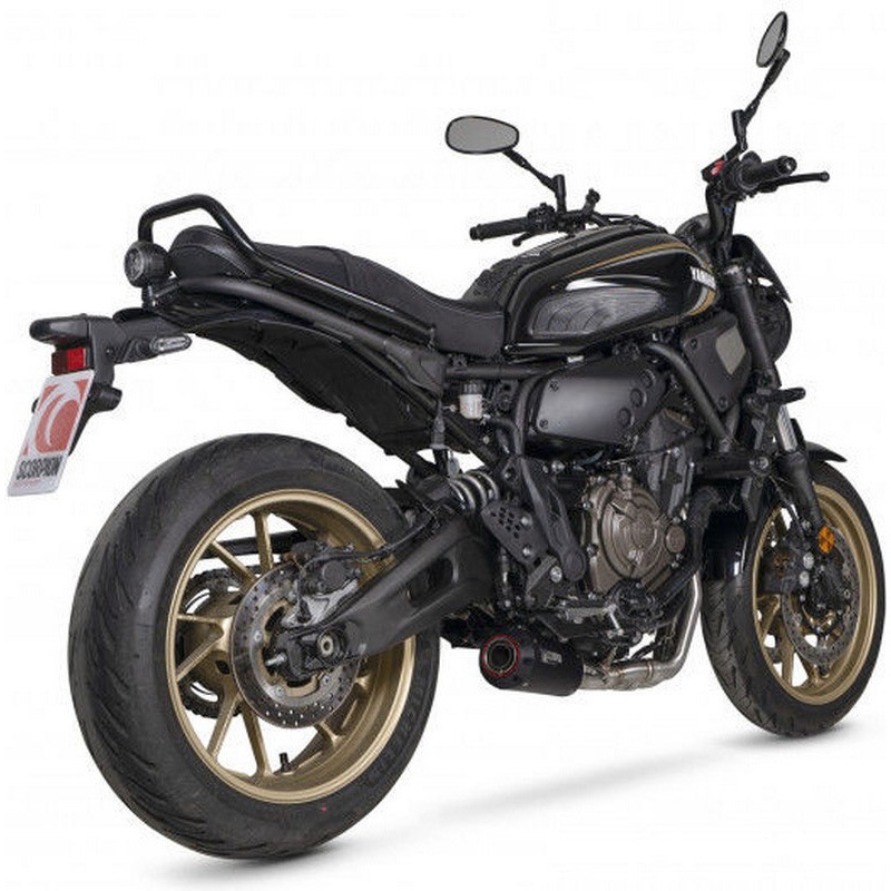 PYA123SYSBCER マフラー Red Power フルシステム Black Ceramic Coated Sleeve Scorpion (スコーピオン) 適合車種Yamaha XSR 700 (2021-2022)   PYA123SYSBCER