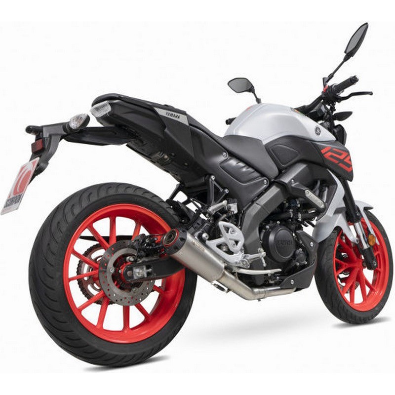 PYA118SYSTEO マフラー Red Power フルシステム チタンスリーブ Scorpion (スコーピオン) 適合車種Yamaha MT-125 Euro 4 (2019-2020)   PYA118SYSTEO