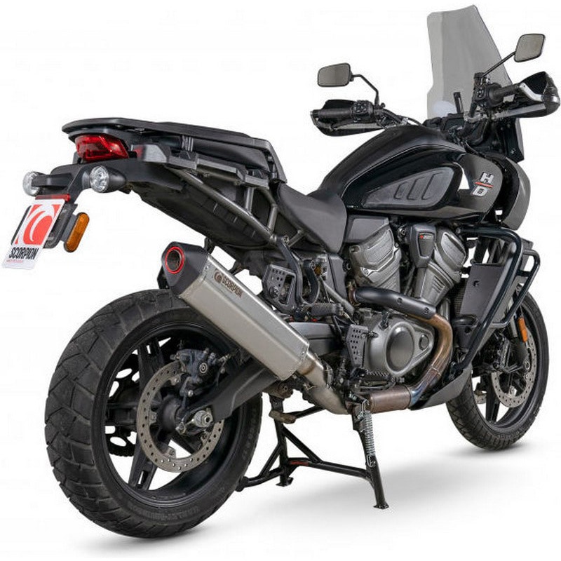 RHD50SEO マフラー Serket Parallel スリップオン Stainless Steel Sleeve Scorpion (スコーピオン) 適合車種Harley Davidson Pan America 1250 (2021-2023)   RHD50SEO
