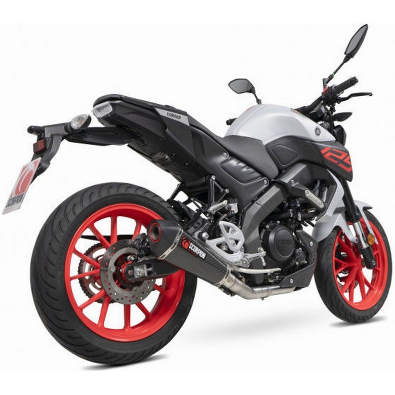 RYA119SYSCEO マフラー Serket Taper フルシステム カーボンファイバースリーブ Scorpion (スコーピオン) 適合車種Yamaha MT-125 Euro 5 (2021-2022)   RYA119SYSCEO