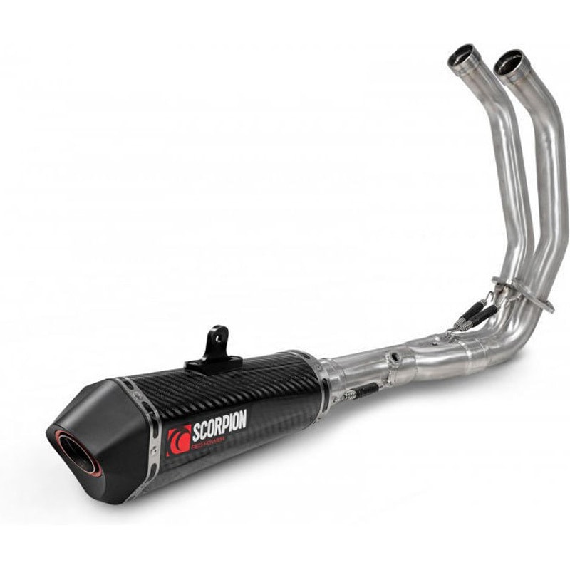 SCORPION カーボンファイバー マフラー KA1012CEM RP1-GP スリップオン カーボンファイバースリーブ eマーク