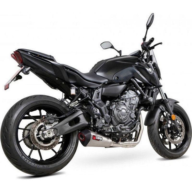 RYA121SYSSEO マフラー Serket Taper フルシステム ブラッシュドステンレススリーブ Scorpion (スコーピオン) 適合車種Yamaha MT-07 (2022-2022)   RYA121SYSSEO