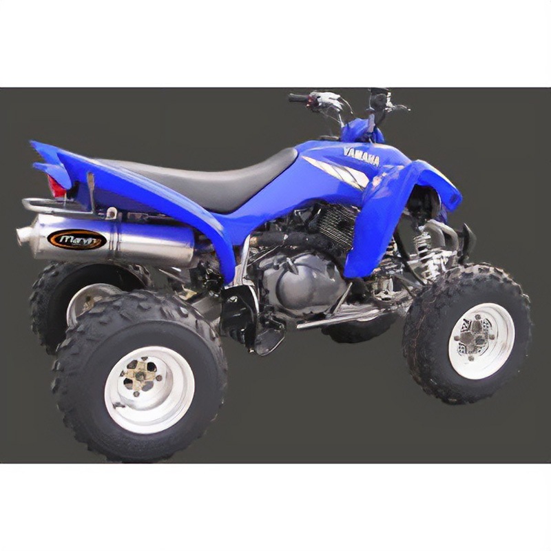 EU/AL/Y66 マフラー Single Big Oval Quad Atv Line アルミ (クワッド・4輪バイク)YFM350 R/WARRIOR 2005 YAMAHA Quad - 1個 Marving Exhaust (マービングエキゾースト) 【通販モノタロウ】