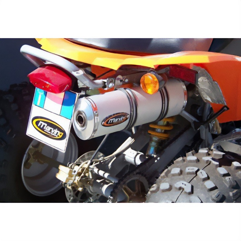 EU/ALO/BR68 マフラー Single Small Oval Quad Atv Line アルミ (クワッド・4輪バイク)300 2009 > BAROSSA Quad - EU/ALO/ 1個 Marving Exhaust (マービングエキゾースト) 【通販モノタロウ】