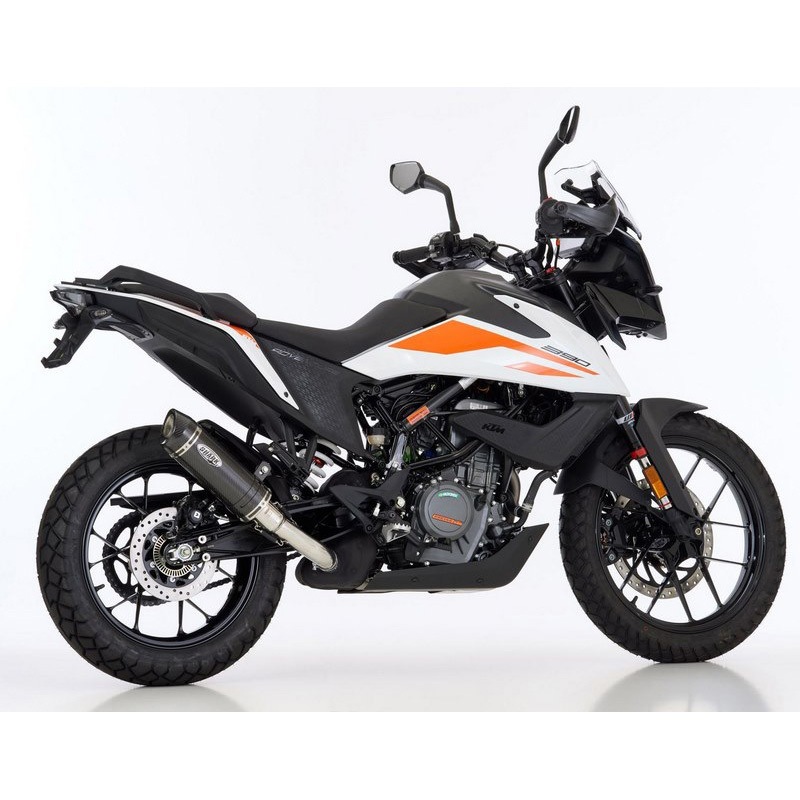 840823 マフラー Street GP スリップオンエキゾースト (1-1) super short ラウンド Shark (シャーク) 適合車種KTM 390 Adventure (2020-2021)