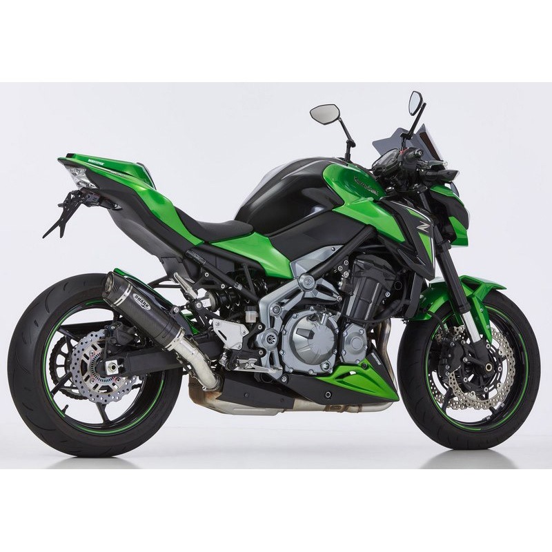 840625 マフラー Street GP スリップオンエキゾースト (4-1) super short ラウンド Shark (シャーク) 適合車種KAWASAKI Z900 (2020-2022)