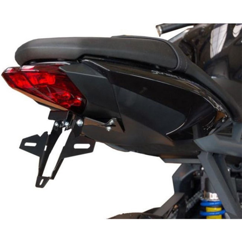 TSTT765-002 ライセンスプレートホルダー ステンレスブラック Powder-Coated BODIS (ボディス) 適合車種TRIUMPH Street Triple (2013-2019)   TSTT765-002