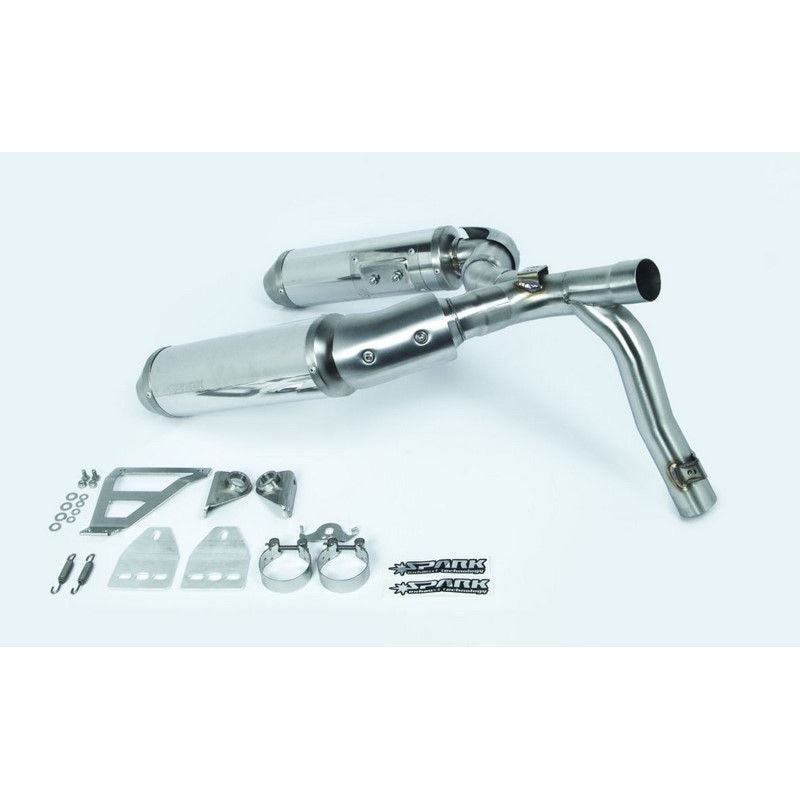 GDU0826IOM ラウンド マフラー ステンレス ハイアップ DUCATI MONSTER 696/796/1100 1個 スパークマフラー 【通販モノタロウ】