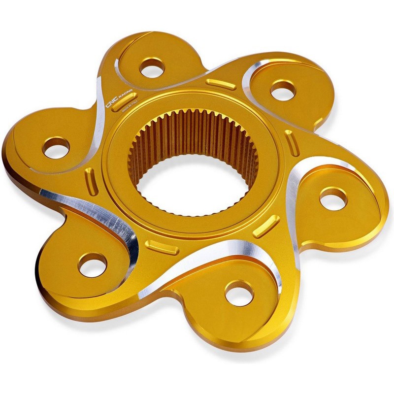 FL504GS リアスプロケットフランジ DUCATI BICOLOR Gold/Silver 1個 CNC Racing (シーエヌシーレーシング) 【通販モノタロウ】
