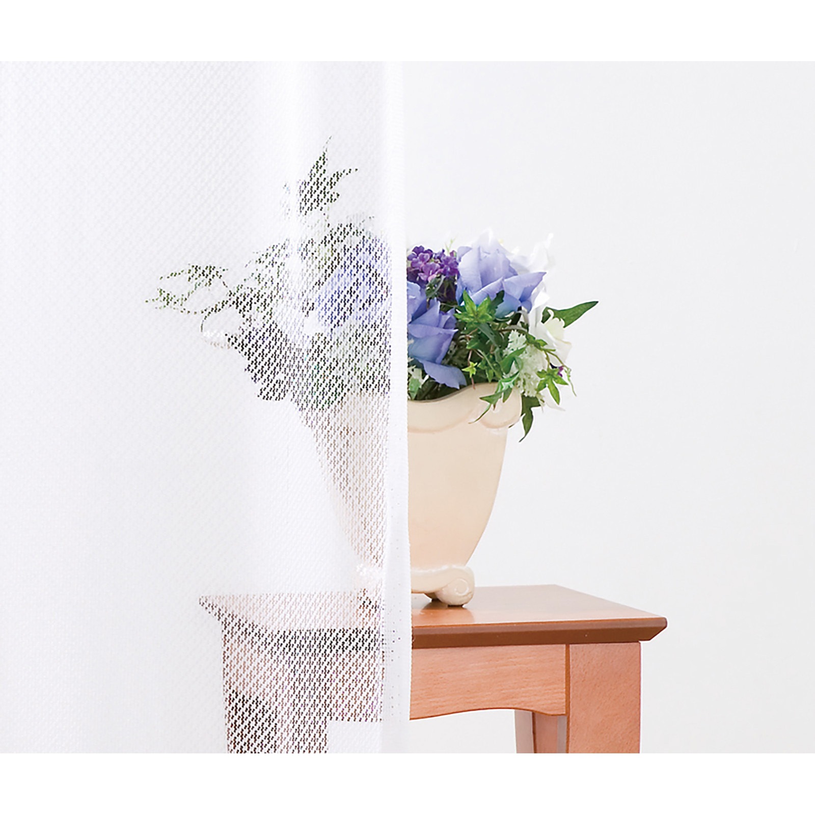 68251 UVカットミラーレースカーテン 1セット(2枚) ファミリー・ライフ