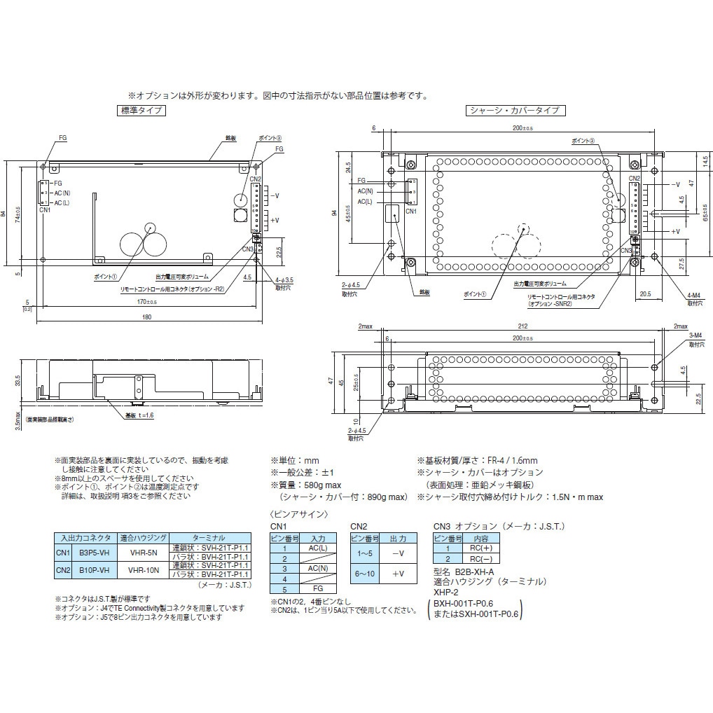 LHA300F-24-Y スイッチング電源 コーセル LHシリーズ 300W 300W 24