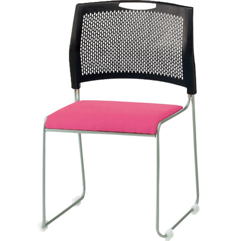 NSB-T10-PR スタッキングチェア NSBシリーズ TOKIO(藤沢工業) 張地:布 ピンクローズ色   NSB-T10-PR