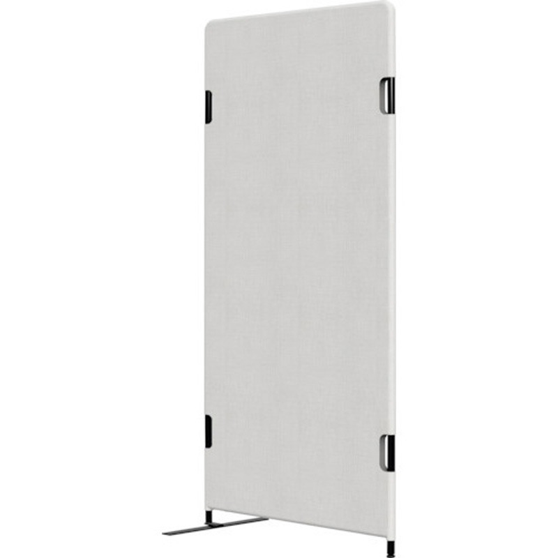 PT20-L1575L-A01-02-LEG1 フリージョイントパネル (レザー・片足付き) TOKIO(藤沢工業) 固定脚 ライトグレー色 高さ1500mm間口750mm奥行22mm  PT20-L1575L-A01-02-LEG1