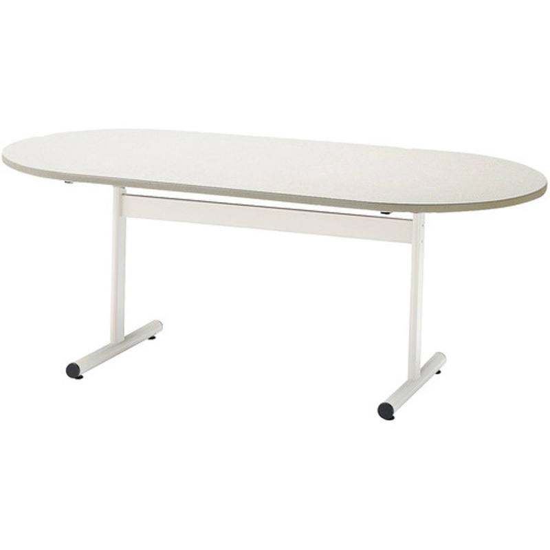 TT-TW1590R-NG ミーティングテーブル TT-TW 楕円型 TOKIO(藤沢工業) ニューグレー 高さ700mm間口1500mm奥行900mm