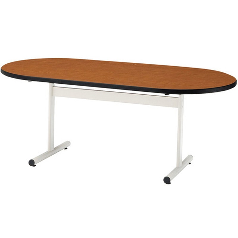 TT-TW1890R-T ミーティングテーブル TT-TW 楕円型 TOKIO(藤沢工業) チーク 高さ700mm間口1800mm奥行900mm