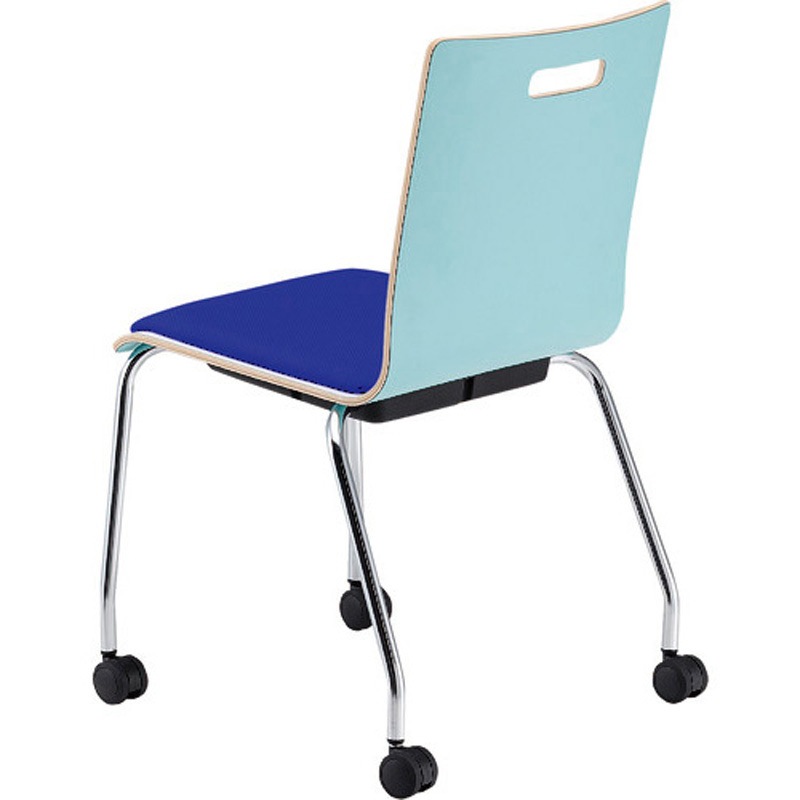 PM-K60MPL-MG-IBL リフレッシュチェア パッド付・キャスター脚タイプ TOKIO(藤沢工業) レザー 肘掛なし   PM-K60MPL-MG-IBL