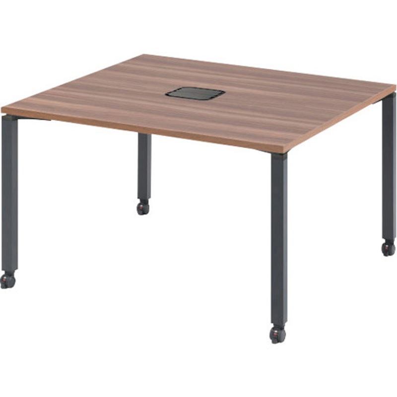 NTS-1214NTCMB ワークテーブル キャスタータイプ トヨスチール(トヨセット) モカブラウン/ブラック色 高さ720mm間口1200mm奥行1400mm  NTS-1214NTCMB