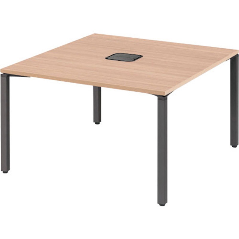 NTS-1214NTCNB ワークテーブル キャスタータイプ トヨスチール(トヨセット) ナチュラルブラウン/ブラック色 高さ720mm間口1200mm奥行1400mm  NTS-1214NTCNB