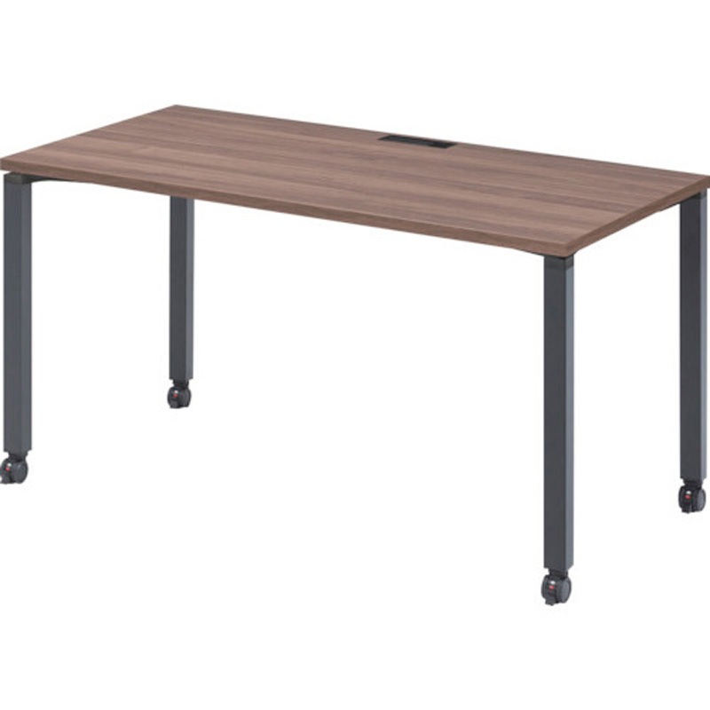 NTS-147HCMB 片面ワークテーブル キャスター トヨスチール(トヨセット) モカブラウン/ブラック色 高さ720mm間口1400mm奥行700mm  NTS-147HCMB