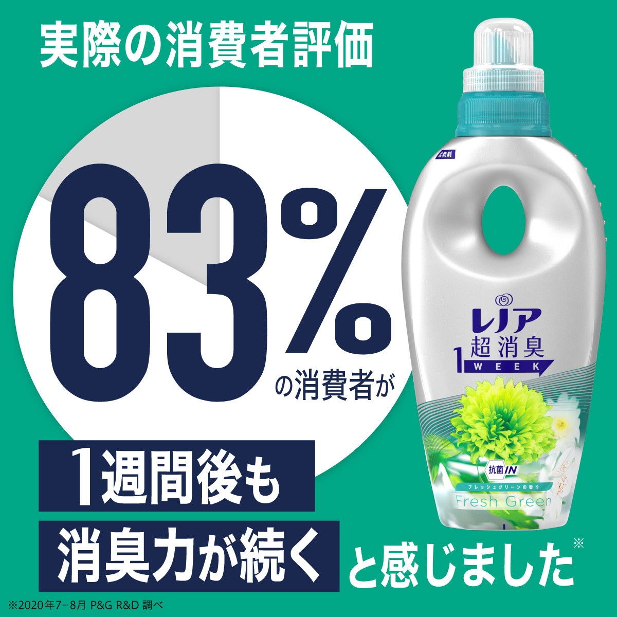 P&G レノア 超消臭 1WEEK 2100mL x 4本 レノア超消臭1weekSPORTS P&G フレッシュシトラスの香り 本体 1