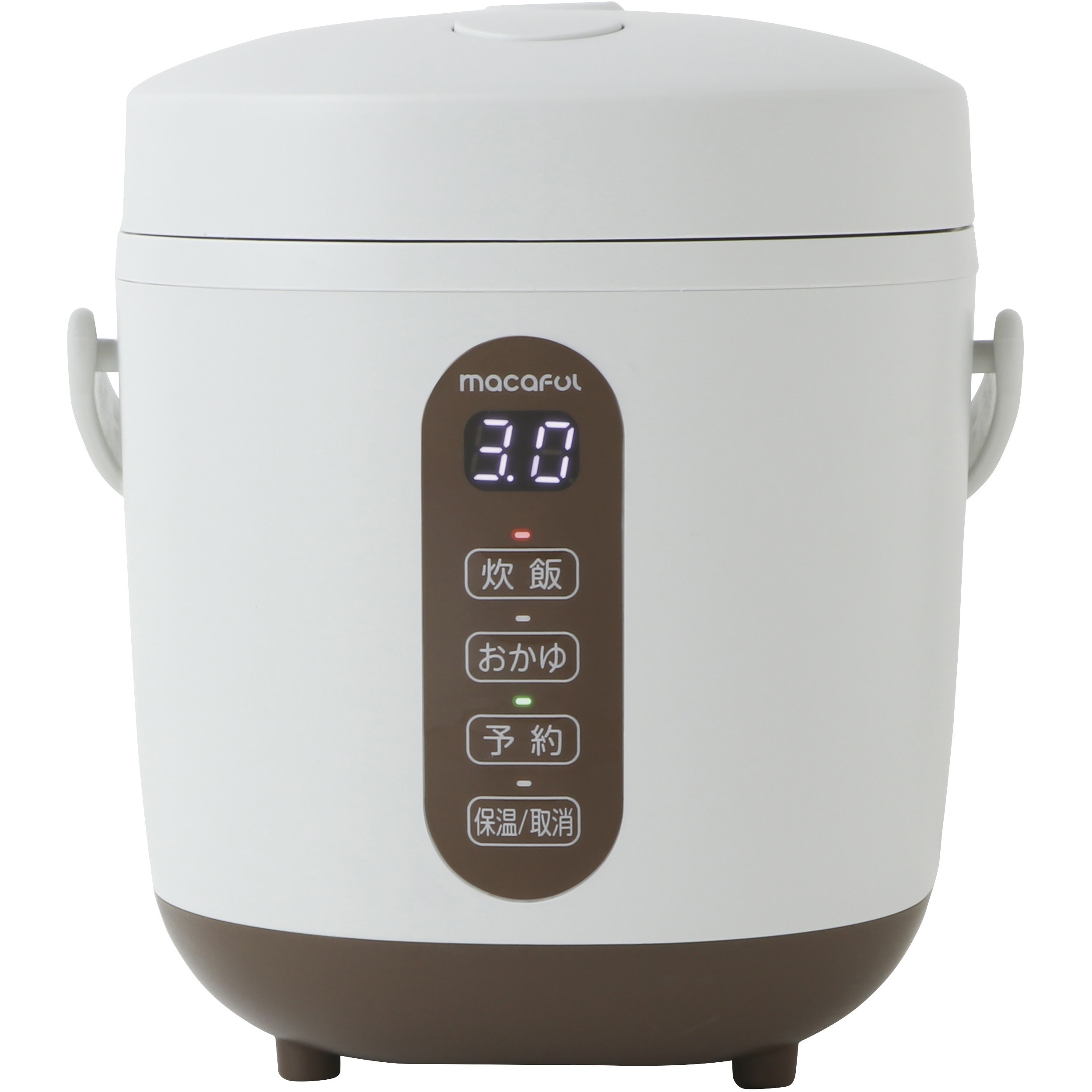 MRC-15L-GRG ミニライスクッカー ゼピール 炊飯容量0.8L(1.5合