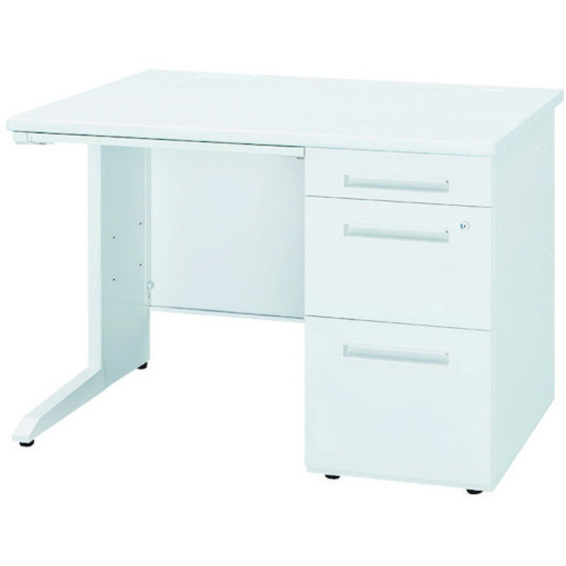 50SBH-118BRWW 片袖デスク 50Sシリーズ トヨスチール(トヨセット) ホワイト色 高さ720mm間口1100mm奥行800mm  50SBH-118BRWW