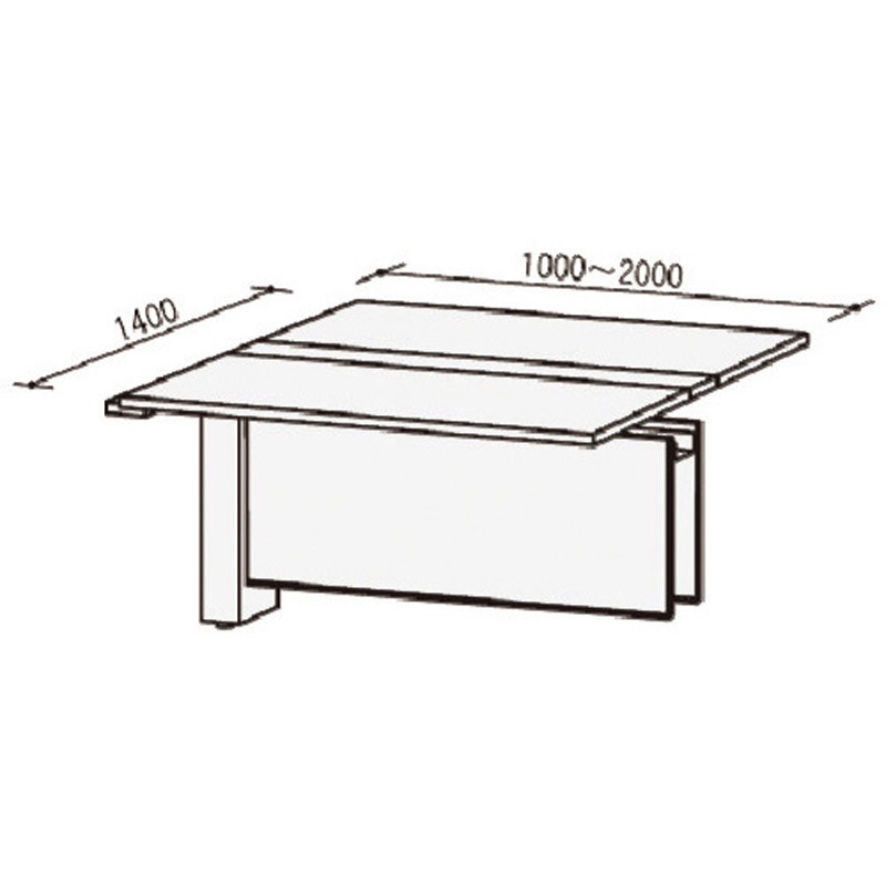 50SFH-C1414PW 連結デスク 1台 トヨスチール(トヨセット) 【通販モノタロウ】