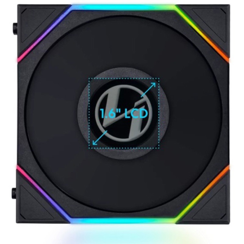 UF-TL120-LCD-1B 液晶付き120mmPWMケースファン 1個 LIAN LI 【通販
