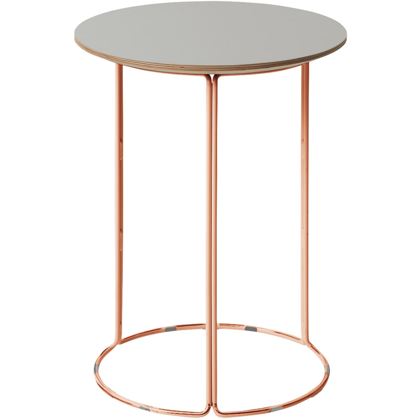 T75-C14L-F751 テーブル CK-750 リノリウム天板 カッパー脚 (配送・組立サービス付き) コクヨ 高さ595mm幅450mm奥行450mm  T75-C14L-F751