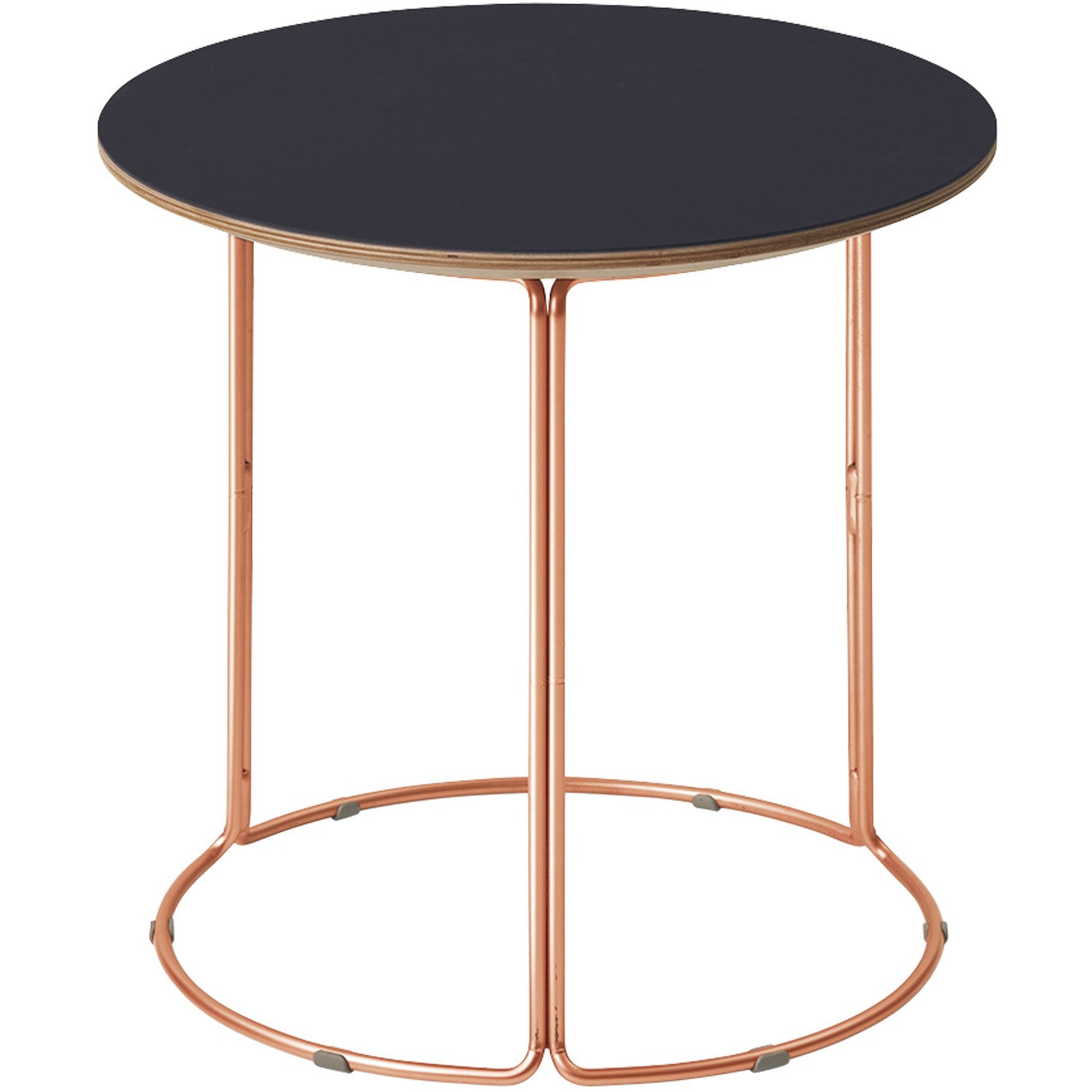 T75-C13L-F661 テーブル CK-750 リノリウム天板 カッパー脚 (配送・組立サービス付き) コクヨ 高さ430mm幅450mm奥行450mm  T75-C13L-F661