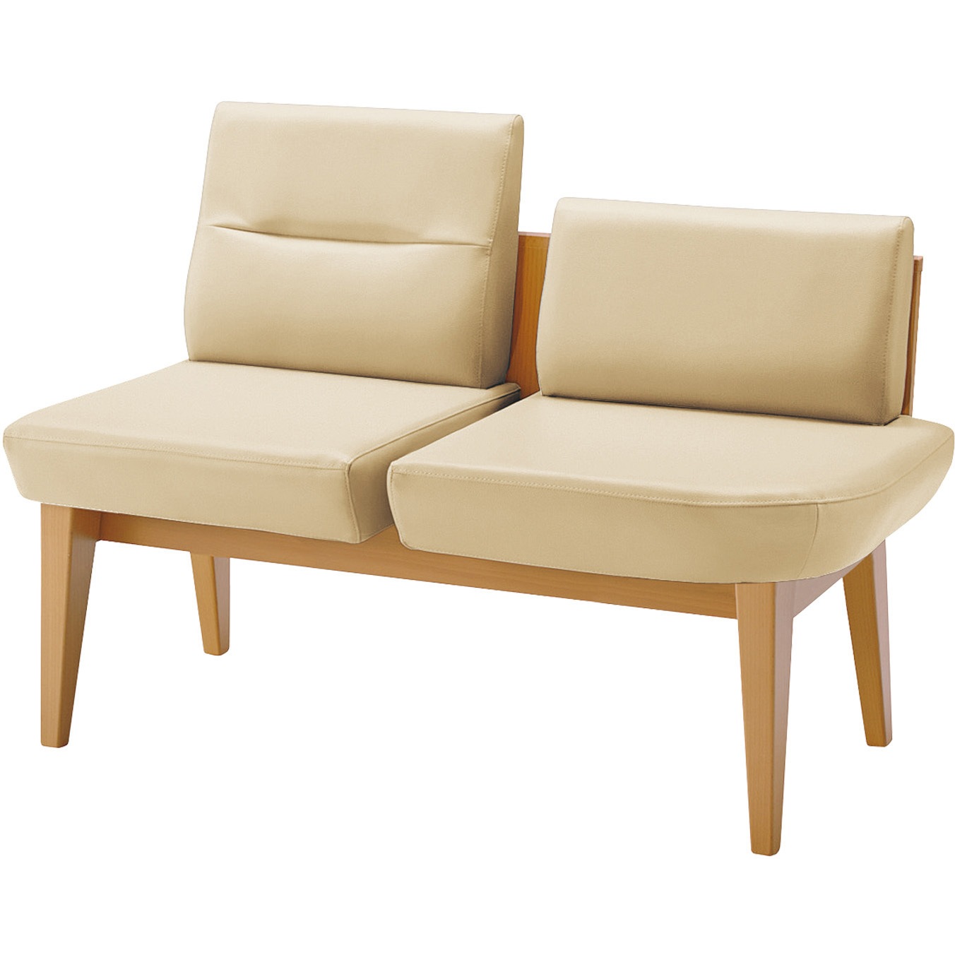 NRF-L2NLS-W2111111 ロビーチェア レフィナ 2人用 左R肘無ロータイプ (配送・組立サービス付き) コクヨ 背もたれあり 高さ780mm幅1085mm奥行600mm  NRF-L2NLS-W2111111 104,390円